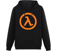 Voulkco Sweat à Capuche Homme Half Life 2 - Lambda Video Games Hoodie Femmes Pur Coton Manches Longues Casual Pull Unisexe Hoodie-XS