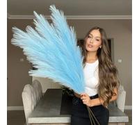 VOULUX Herbe de la pampa artificielle (bleu bébé)