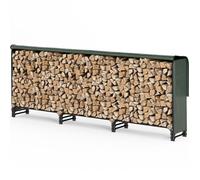 vounot® Serre Bûche 3m avec Housse de Protection Range Bûche Acier Serre Bûche Grande Capacité Rangement pour Bûches Range Bois Serre Bois Housse de Protection Intégrale Inclus