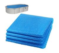 vounot® Bâche à Bulles Piscine Rectangulaire 600 x 400 cm Épaisseur 120 µm Bâche Solaire Chauffante Film Thermique à Découper pour Réchauffer l’Eau Bleu