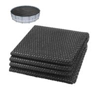 VOUNOT® Bâche à Bulles Piscine Ronde Ø3.66m Épaisseur 120 µm Bâche Solaire Chauffante Film Thermique à Découper pour Réchauffer l’Eau Noir