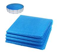 VOUNOT® Bâche à Bulles Piscine Ronde Ø3.66m Épaisseur 120 µm Bâche Solaire Chauffante Film Thermique à Découper pour Réchauffer l’Eau Bleu