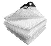 VOUNOT® Bâche de Protection en Polyéthylène 180g/m² Bâche Imperméable Ultra Lourde et Résistante Revêtue avec Oeillets en Aluminium Couverture Étanche pour Jardin, Piscine 2x3m Blanc