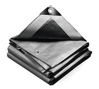 Bâche de Protection en Polyéthylène resistant et impermeable 240g/m² gris et noir 4x6m gris