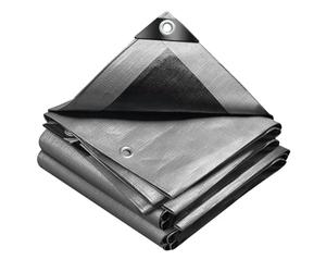 VOUNOT® Bâche de Protection en Polyéthylène 240g/m² Bâche Imperméable Ultra Lourde et Résistante Revêtue des Deux côtés avec Oeillets en Aluminium Couverture Étanche pour Jardin, Piscine 2x3m