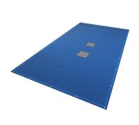 VOUNOT® Bâche Piscine Rectangulaire en Polyéthylène 160g/m2 avec Filet d'Ecoulement Bâche Imperméable Résistante Double Couche avec Oeillets en Aluminium Couverture Étanche 4x7m