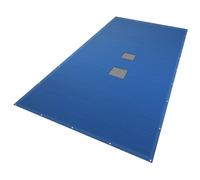 VOUNOT® Bâche Piscine Rectangulaire en Polyéthylène 160g/m2 avec Filet d'Ecoulement Bâche Imperméable Résistante Double Couche avec Oeillets en Aluminium Couverture Étanche 4X9m