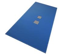 VOUNOT® Bâche Piscine Rectangulaire en Polyéthylène 160g/m2 avec Filet d'Ecoulement Bâche Imperméable Résistante Double Couche avec Oeillets en Aluminium Couverture Étanche 5X10m