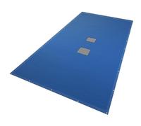 VOUNOT® Bâche Piscine Rectangulaire en Polyéthylène 160g/m2 avec Filet d'Ecoulement Bâche Imperméable Résistante Double Couche avec Oeillets en Aluminium Couverture Étanche 4X9m