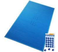VOUNOT® Bâche Piscine Rectangulaire en Polyéthylène 160g/m2 Bâche Imperméable Résistante Double Couche avec Oeillets en Aluminium Couverture Étanche 6x12m Bleu Foncé