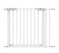 VOUNOT® Barrière de Sécurité Extensible 88-96cm Fermeture Auto et Magnétique sans Perçage Barrière à Pression pour Bébé et Chiens pour escaliers et Porte Hauteur 74cm Métal Blanc