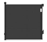 vounot Barrière de Sécurité Rétractable 0 à 180cm pour Enfant et Chiens Filet de Protection Extensible Opération à Une Main pour Extérieur Intérieur Porte Escaliers et Couloirs Noir