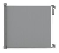 vounot® Barrière de Sécurité Rétractable 0 à 180cm pour Chiens Barrière d’Escalier et de Portes Barrière Relocalisable et Enroulable Gris