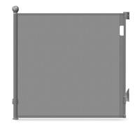 VOUNOT® Barrière de sécurité rétractable 180x96cm gris - Double verrouillage à une main - Filet de protection extensible