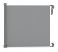VOUNOT® Barrière de sécurité rétractable à 180cm gris - Double verrouillage à une main - Relocalisable et enroulable