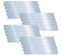 VOUNOT® Bordure de Jardin Gazon en Acier Galvanisé 20 mètres Bordure de Séparation Résistante Clôture Flexible de Pelouse Epaisseur 0.7mm 18x100cm 20pcs pour Jardin Plantes Potager