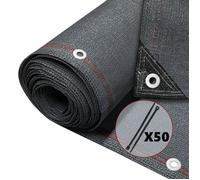 vounot® Brise Vue Occultant en HDPE 230g/m² avec Attaches Protection Rayons UV Résistant aux Déchirures et au Vent Protection pour Jardin Balcon 1x10m Anthracite