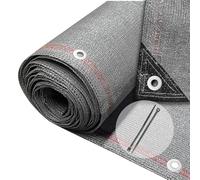 vounot® Brise Vue Occultant en HDPE 230g/m² avec Attaches Protection Rayons UV Résistant aux Déchirures et au Vent Protection pour Jardin Balcon 1.8x20m Gris