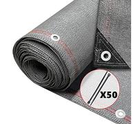 vounot® Brise Vue Occultant en HDPE 230g/m² avec Attaches Protection Rayons UV Résistant aux Déchirures et au Vent Protection pour Jardin Balcon 1.5x10m Gris