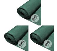 vounot® Brise Vue Occultant en HDPE avec Attaches et Clips de Fixation Protection Rayons UV Résistant aux Déchirures et au Vent Protection pour Jardin Balcon 150g/m² 1.8x10m Vert (Lot de 3)