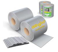 VOUNOT® Brise Vue Occultant Clôture en PVC 450 g/m² Protection Visuelle pour Jardin Lamelle Occultation 19 cm x 140 m avec 80 Clips de Fixation pour Panneau Grillagé Clôtures Rigides Gris Clair