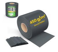 VOUNOT® Brise vue occultant PVC 450g/m2 19cm x 70m Anthracite
