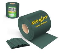 VOUNOT® Brise vue occultant PVC 450g/m2 19cm x 70m Vert