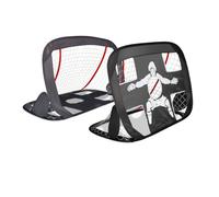 VOUNOT Cage de Foot Portable Lot de 2 pcs But de Football Pliable Cage de Football Pop UP Design 2 en 1 But d'entrainement Cage de Foot Normale avec Sac Rangement et Piquets