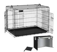 VOUNOT Cage pour chien pliable avec 2 portes verrouillable 107x70x78cm
