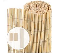 VOUNOT® Canisse en roseau renforcée Brise vue naturel avec attaches de fixation 100x600cm