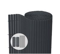 VOUNOT® Canisse en PVC Brise Vue Ultra Renforcé avec Attaches de Fixation Double Face pour Jardin Balcon et Terrasse Résistante à la Corrosion et aux Intempéries 100x500cm Gris