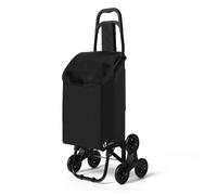 VOUNOT Chariot de courses pliable monte escalier noir