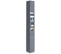 Meuble rangement salle de bain Haut colonne 180x20x20cm MDF gris