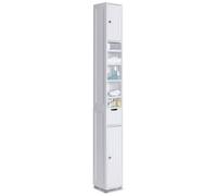 Meuble rangement salle de bain Haut colonne 180x20x20cm MDF blanc