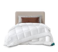 vounot® Couette 4 Saisons 155x200 cm 3 en 1-200g/m²+ 300g/m²= 500g/m² Couette Hiver en Microfibre Couverture Douce avec Rembourrage Moelleux Certifiée Oeko-Tex Blanc