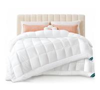 vounot® Couette 4 Saisons 260x240 cm 3 en 1-200g/m²+ 300g/m²= 500g/m² Couette Hiver en Microfibre Couverture Douce avec Rembourrage Moelleux Certifiée Oeko-Tex Blanc