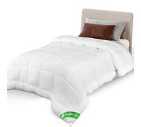 vounot® Couette Légère 200GSM 155x200 cm Couette Tempérée en Microfibre Couverture Douce avec Rembourrage Moelleux Couette Respirante Certifiée Oeko-Tex Blanc