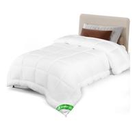 vounot® Couette Tempérée 300GSM 135x200 cm Couette Chaude en Microfibre Couverture Douce avec Rembourrage Moelleux Couette Respirante Certifiée Oeko-Tex Blanc