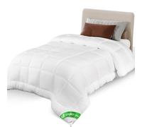 vounot® Couette Tempérée 300GSM 155x200 cm Couette Chaude en Microfibre Couverture Douce avec Rembourrage Moelleux Couette Respirante Certifiée Oeko-Tex Blanc