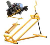 vounot Lève Tracteur Tondeuse Lève Tondeuse télescopique - Gain de Place 30% Supporte 400kg Max XL Jaune