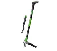 vounot Désherbeur Manuel Longueur 100cm en Acier Inoxydable avec Fourchette à Main Extracteur de Mauvaises Herbes Outil de Désherbage Solide Longue Manche Idéal pour Jardin Pelouse