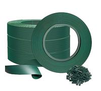 vounot® Kit de lamelles Occultantes PVC 300m x 4.7cm 600 Clips Brise Vue de Qualité Bandes de Protection pour Panneau Grillagé Clôtures Rigides Vert