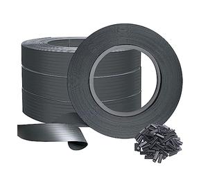 VOUNOT Kit de lamelles Occultantes PVC 300m x 4.7cm 600 Clips Brise Vue de Qualité Bandes de Protection pour Panneau Grillagé Clôtures Rigides Gris