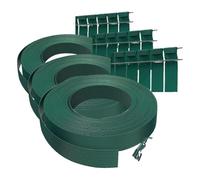 VOUNOT® Kit de lamelles Occultantes PVC 75m x 4.7cm 150 Clips Brise Vue de Qualité Bandes de Protection pour Panneau Grillagé Clôtures Rigides Vert (Lot de 3)