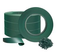 vounot® Kit de lamelles Occultantes PVC 300m x 4.7cm 600 Clips Brise Vue de Qualité Bandes de Protection pour Panneau Grillagé Clôtures Rigides Vert