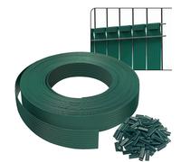 VOUNOT Kit de lamelles occultantes PVC brise vue 75mx4.7cm avec 150 clips Vert