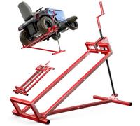 vounot Lève Tracteur Tondeuse Lève Tondeuse télescopique - Gain de Place 30% Supporte 400kg Max XL Rouge
