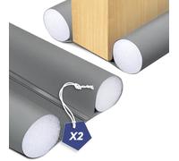VOUNOT® Lot de 2 Boudins de Porte Isolants coupe froid Découpables 96cm Gris