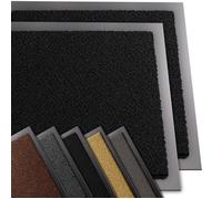 vounot® Lot de 2 Tapis de Porte Paillasson d'Entree Interieur et Extérieur Tapis Antidérapant et Anti-Poussière Tapis d’entrée Imperméable Lavable 40x60cm Noir