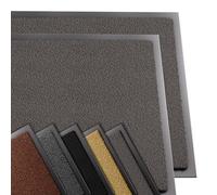 vounot ® Lot de 2 Tapis de Porte Paillasson d'Entree Interieur et Extérieur Tapis Antidérapant et Anti-Poussière Tapis d’entrée Imperméable Lavable 60x90cm Anthracite